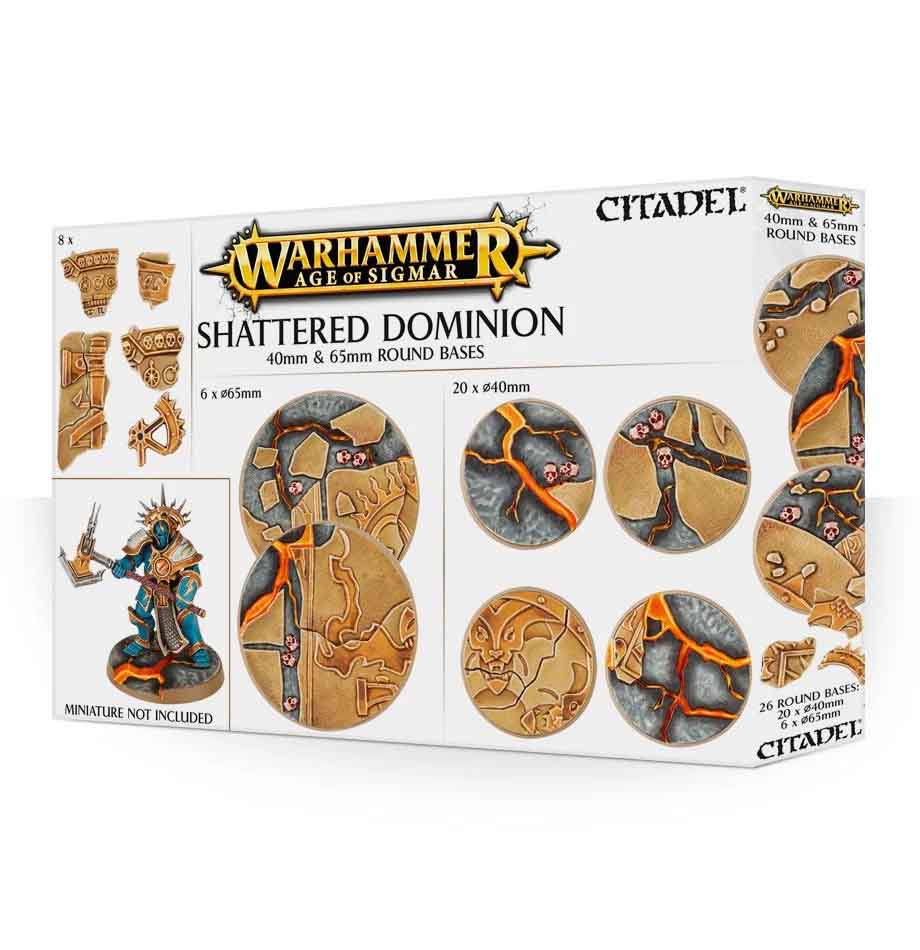 Shattered Dominion: Rundbases (40 mm & 65 mm) Shattered Dominion: Rundbases (40 mm & 65 mm)