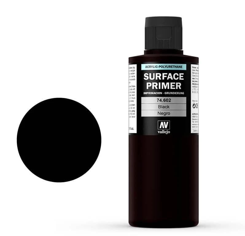 Vallejo Surface Primer Black (200ml) Vallejo Surface Primer Black (200ml)