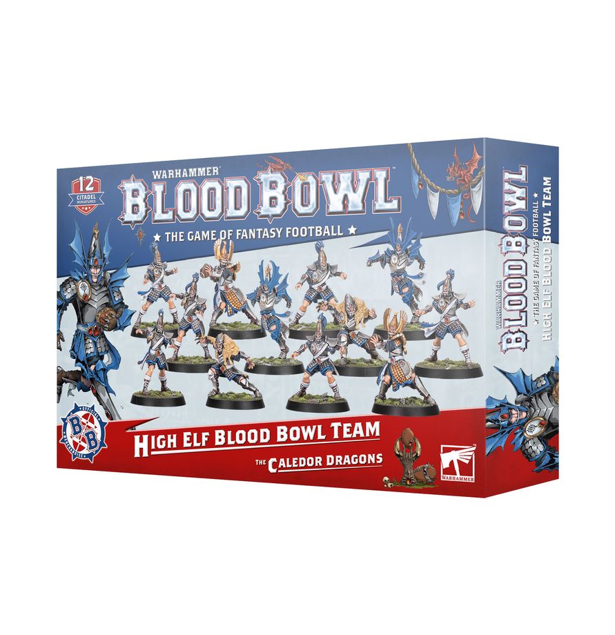 Blood-Bowl-Team der Hochelfen: Die Caledor Dragons Blood-Bowl-Team der Hochelfen: Die Caledor Dragons